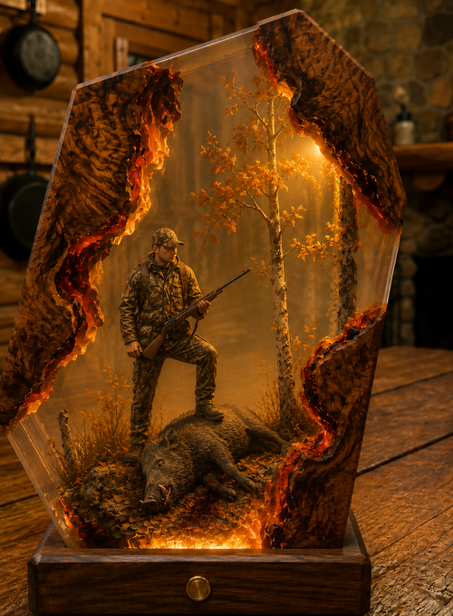 hunter+boar